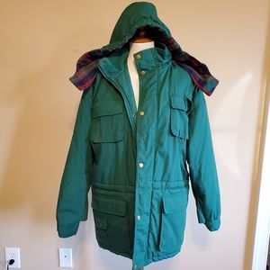 Kids XL Womens Small Green Winter Coat Great Shape